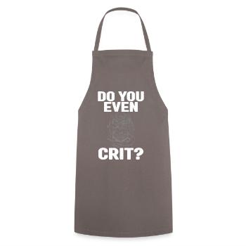 Pen and Paper for RPG Gaming Father - Cooking Apron - grey - Front - AI Model Male 185 dark (185cm)