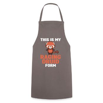 Pen and Paper for RPG Gaming Father - Cooking Apron - grey - Front - AI Model Male 185 dark (185cm)