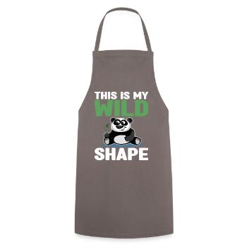 Pen and Paper for RPG Gaming Father - Cooking Apron - grey - Front - AI Model Male 185 dark (185cm)