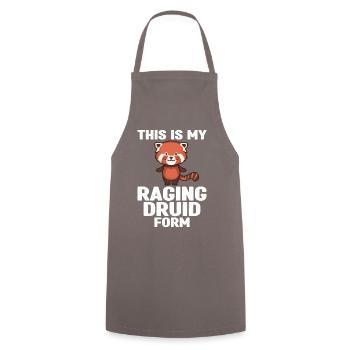 Pen and Paper for RPG Gaming Father - Cooking Apron - grey - Front - AI Model Male 185 dark (185cm)