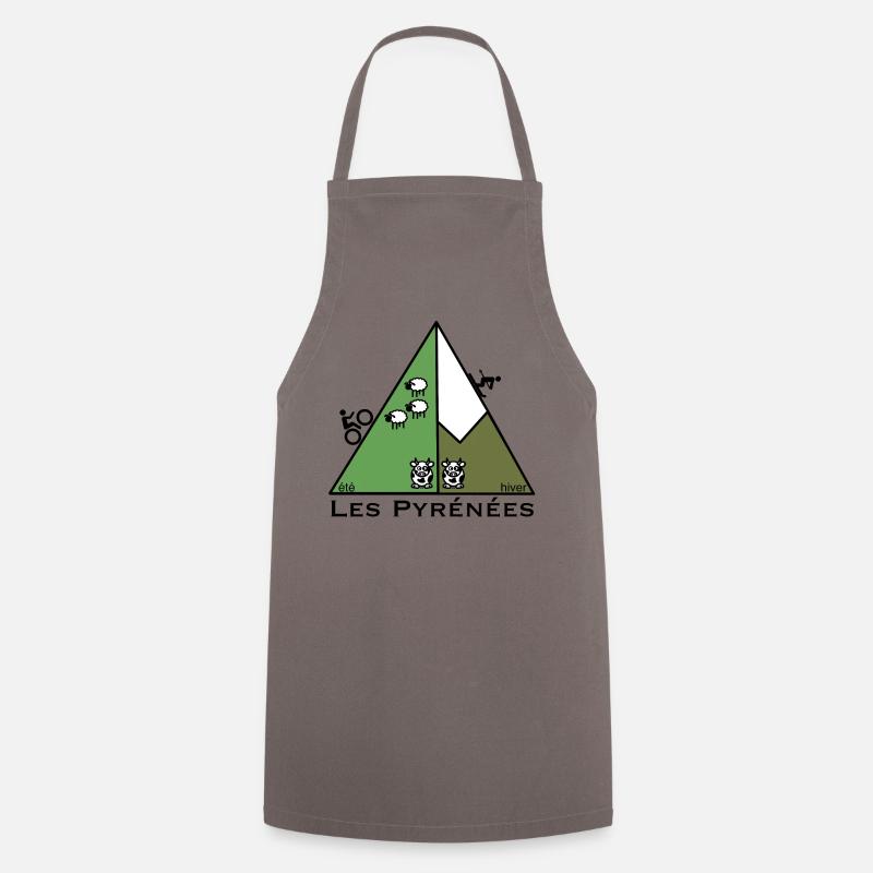 Summer winter in the Pyrenees - Cooking Apron - grey