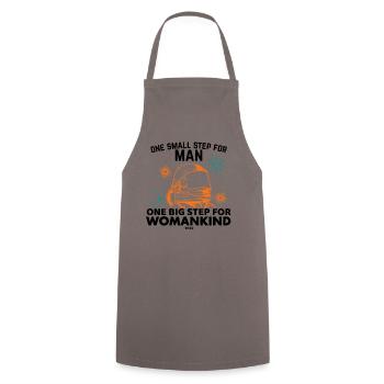 Space Astronomy Women Girl Moon - Cooking Apron - grey - Front - AI Model Male 185 dark (185cm)