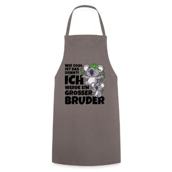 Großer Bruder Koala Koalabär Bär coole Geschwister - Kochschürze - Grau - Vorne - AI Model Male 185 dark (185cm)