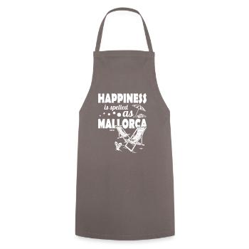 Mallorca Spanien Balearen Sommer Geschenkidee - Kochschürze - Grau - Vorne - AI Model Male 185 dark (185cm)