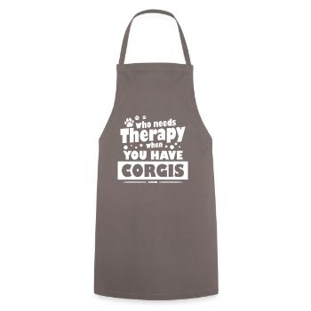 Wales Dog Breed Dog Love Puppy Gift - Cooking Apron - grey - Front - AI Model Male 185 dark (185cm)