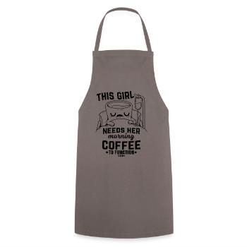 Kaffee Krankenhaus Medizin - Kochschürze - Grau - Vorne - AI Model Male 185 dark (185cm)