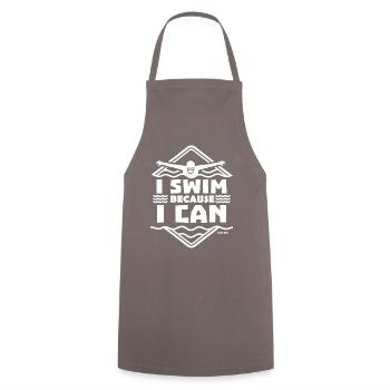 Swimming Lifeguard Swimming Course Outdoor Pool Gift - Cooking Apron - grey - Front - AI Model Male 185 dark (185cm)