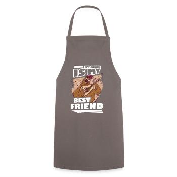 Poulet - Tablier de cuisine - gris - Devant - AI Model Male 185 dark (185cm)