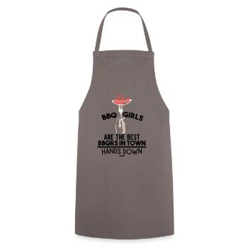 Les femmes grillent mieux que les hommes - Tablier de cuisine - gris - Devant - AI Model Male 185 dark (185cm)