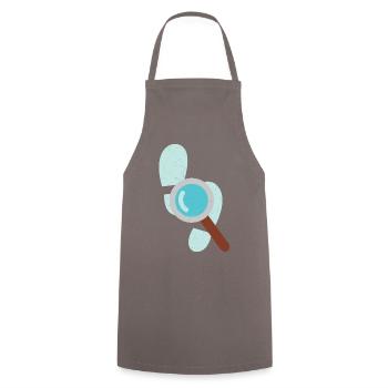 Détective Loupe Détective Privé Expert Graphique - Tablier de cuisine - gris - Devant - AI Model Male 185 dark (185cm)