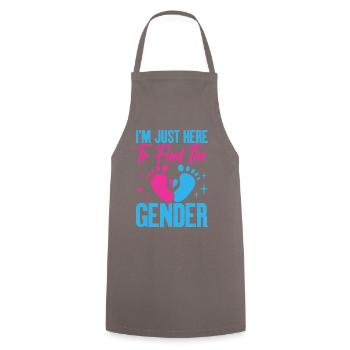 Je suis juste ici pour voir le graphique de grossesse - Tablier de cuisine - gris - Devant - AI Model Male 185 dark (185cm)