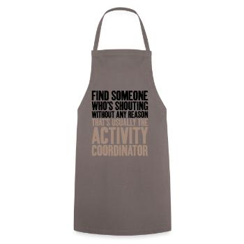 Usually activity coordinator - Cooking Apron - grey - Front - AI Model Male 185 dark (185cm)