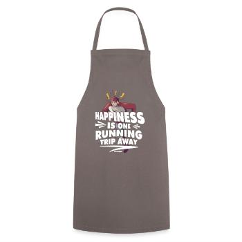 Running Jogging Sports Racing Training Gift - Cooking Apron - grey - Front - AI Model Male 185 dark (185cm)