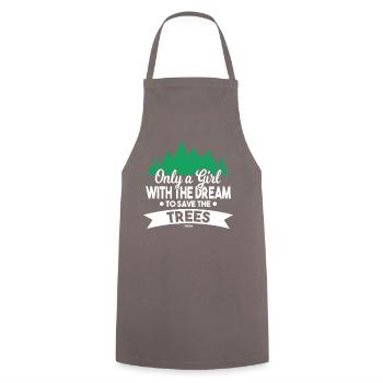 Forest Adventure Mountains Trees Nature Conservation - Cooking Apron - grey - Front - AI Model Male 185 dark (185cm)