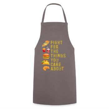 Battez-vous pour les choses qui vous tiennent à cœur - Tablier de cuisine - gris - Devant - AI Model Male 185 dark (185cm)
