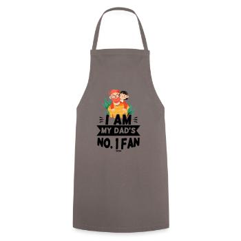 Dad is the best man of the year - Cooking Apron - grey - Front - AI Model Male 185 dark (185cm)