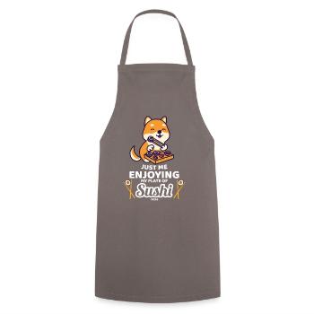 Sushi Pet Puppy - Tablier de cuisine - gris - Devant - AI Model Male 185 dark (185cm)