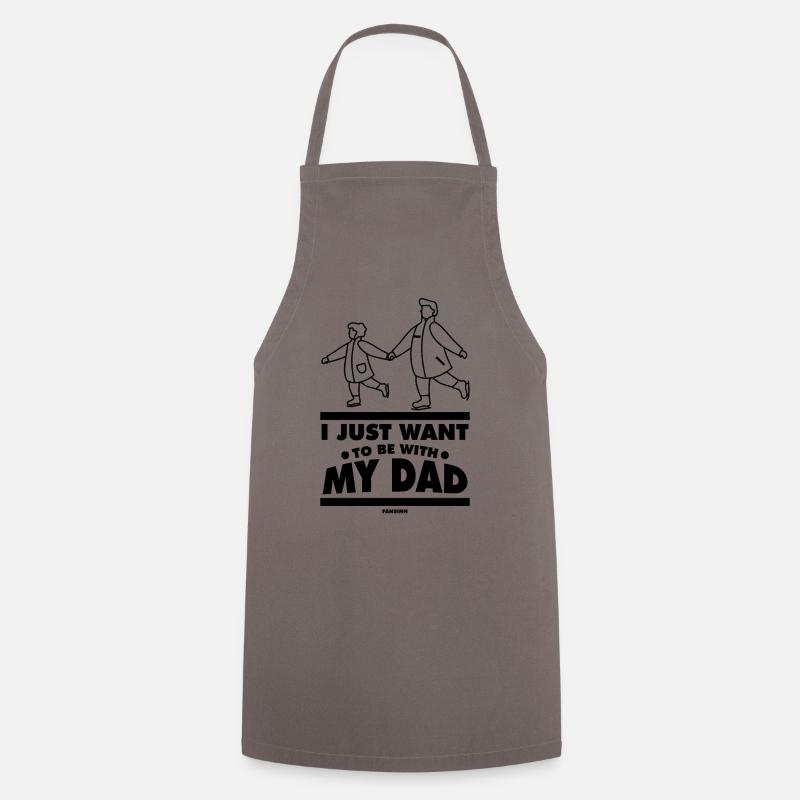 Father and daughter - Cooking Apron - grey