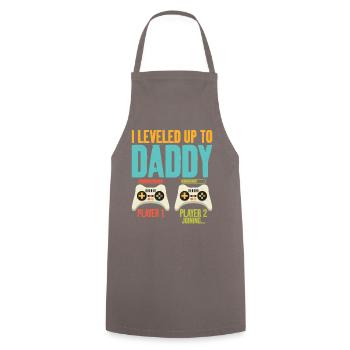 Je suis passé à Daddy Cool Art à bientôt - Tablier de cuisine - gris - Devant - AI Model Male 185 dark (185cm)