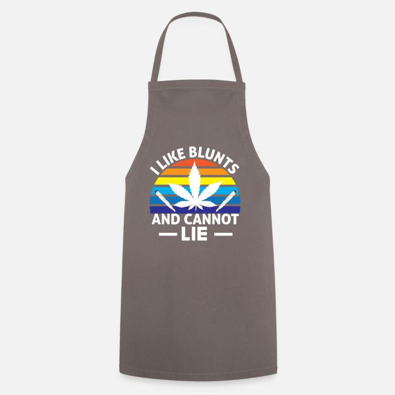 I like Blunts and cannot Lie - Cooking Apron - grey