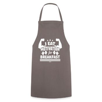 Motivation motivieren Karriere Positiv Geschenk - Kochschürze - Grau - Vorne - AI Model Male 185 dark (185cm)