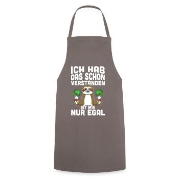 Ich Hab Das Schon Verstanden Ist Mir Nur Egal - Kochschürze - Grau - Vorne - AI Model Male 185 dark (185cm)