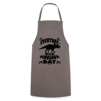Everyday Is Dinosaur Day - Cooking Apron - grey - Front - AI Model Male 185 dark (185cm)