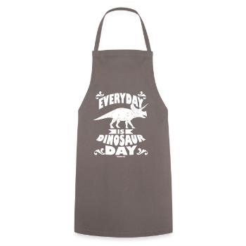 Everyday Is Dinosaur Day - Cooking Apron - grey - Front - AI Model Male 185 dark (185cm)