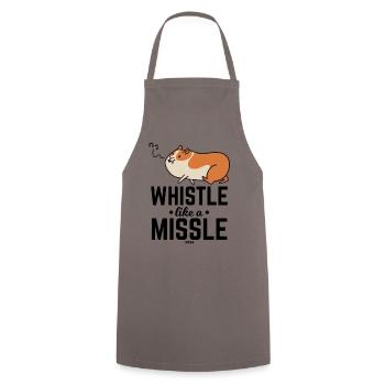 Hamster siffle une chanson - Tablier de cuisine - gris - Devant - AI Model Male 185 dark (185cm)