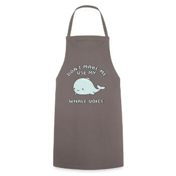 Baby Whale Fish Baby Kids Gift - Cooking Apron - grey - Front - AI Model Male 185 dark (185cm)