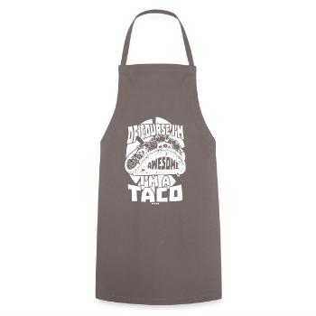 Of Course I'm Awesome I'm A Taco - Cooking Apron - grey - Front - AI Model Male 185 dark (185cm)