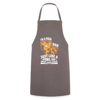 I'm A Pizza Dad Just Like A Normal Dad Except Much - Cooking Apron - grey - Front - AI Model Male 185 dark (185cm)