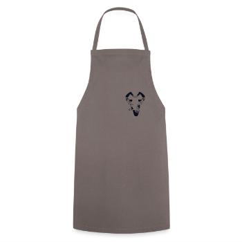 Logo Yoga Love Emblème Hatha Asanas Kundalini - Tablier de cuisine - gris - Devant - AI Model Male 185 dark (185cm)