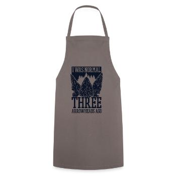 I Was Normal Three Arrowheads Ago Hunting Tips - Cooking Apron - grey - Front - AI Model Male 185 dark (185cm)