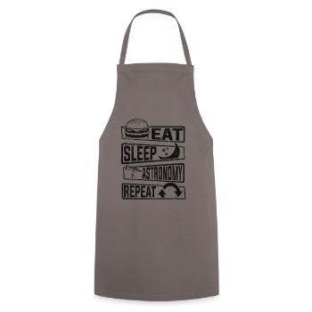 Eat Sleep Astronomy Repeat Astronomy Photographer - Cooking Apron - grey - Front - AI Model Male 185 dark (185cm)