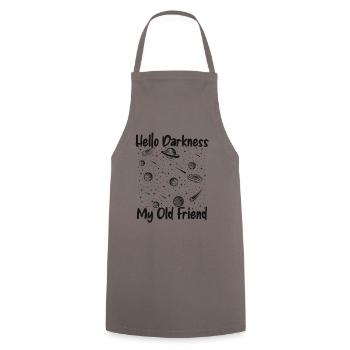 Bonjour Darkness mon vieil ami Starry Sky - Tablier de cuisine - gris - Devant - AI Model Male 185 dark (185cm)
