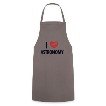 I love Astronomy Astronomy Photographer Starry Sky - Cooking Apron - grey - Front - AI Model Male 185 dark (185cm)