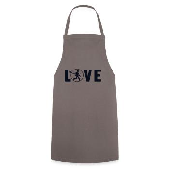 Lacrosse Love Intercrosse Lax Player Polo Crosse - Cooking Apron - grey - Front - AI Model Male 185 dark (185cm)