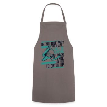 Oh Your Ride 850 Snow Motorcycle Snowmobile - Cooking Apron - grey - Front - AI Model Male 185 dark (185cm)