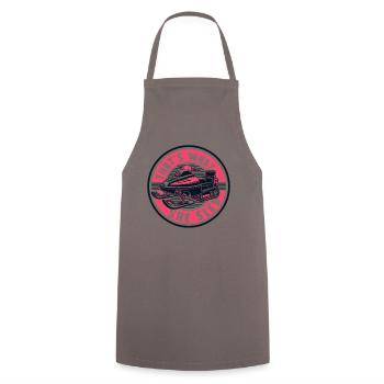 That's What She Sled Snow Motorcycle Snowmobile - Cooking Apron - grey - Front - AI Model Male 185 dark (185cm)