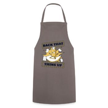 Back That Thing Up IT Operations Computer Scientist - Cooking Apron - grey - Front - AI Model Male 185 dark (185cm)
