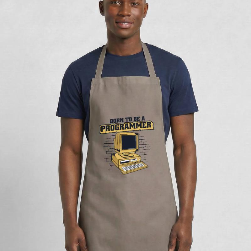 Born To Be A Programmer Developer Coder Kochschürze