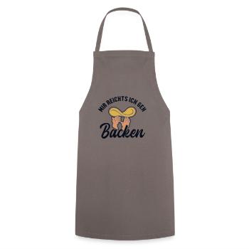Mir reichts ich geh Pizza backen Pizzaofen Pizza - Kochschürze - Grau - Vorne - AI Model Male 185 dark (185cm)