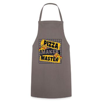 Pizza Maker Master Pizza Oven Pizza Plateau à pizza - Tablier de cuisine - gris - Devant - AI Model Male 185 dark (185cm)