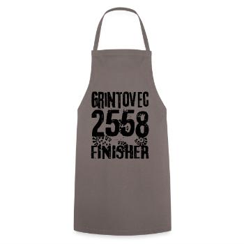 Grintovec Finisher Mountaineer Hiking Slovenia - Cooking Apron - grey - Front - AI Model Male 185 dark (185cm)