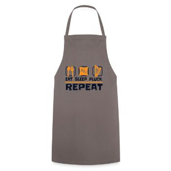 Manger Dormir Cueillir Répéter Harpe Harpe de concert - Tablier de cuisine - gris - Devant - AI Model Male 185 dark (185cm)