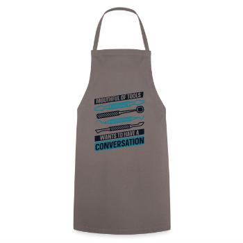 Mouthful Of Tools Dental Laboratory Dental Laboratory - Cooking Apron - grey - Front - AI Model Male 185 dark (185cm)
