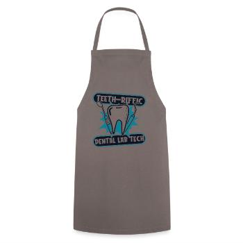 Teeth Riffic Dental Laboratory Dental Laboratory Dental Technician - Cooking Apron - grey - Front - AI Model Male 185 dark (185cm)