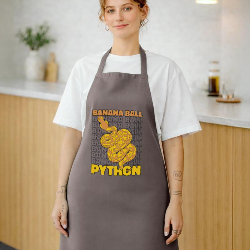 Boule de banane Python Serpent Python Boule de banane Tablier de cuisine