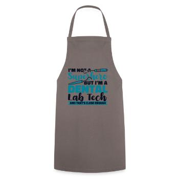 I'm Not A Superhero Dental Laboratory Dental Laboratory - Cooking Apron - grey - Front - AI Model Male 185 dark (185cm)
